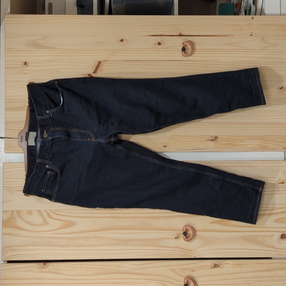 Everlane the slim 4 way stretch denim in deep indigo, men's 38*28